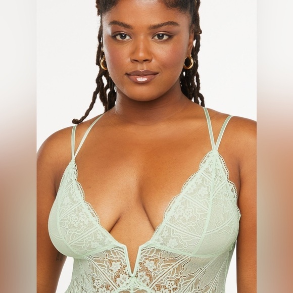 Savage & Fenty Deco Glass Lace Teddy - Picture 8 of 16